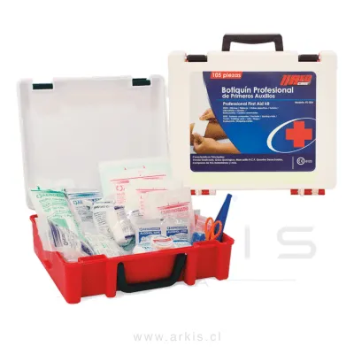 Botiquín Primeros Auxilios Red Code 105 Piezas