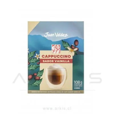 Café Juan Valdez Capuccino Vainilla 108 g 6 Unidades