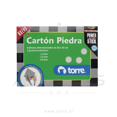 Carpeta Arte Torre Cartón Piedra 20 cm 30 cm