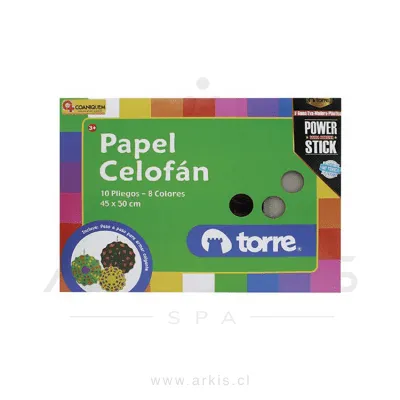 Carpeta Arte Torre Papel Celofán 10 Hojas