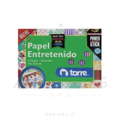 Carpeta Arte Torre Papel Entretenido