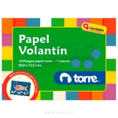 Carpeta Arte Torre Papel Volantín 10 Hojas