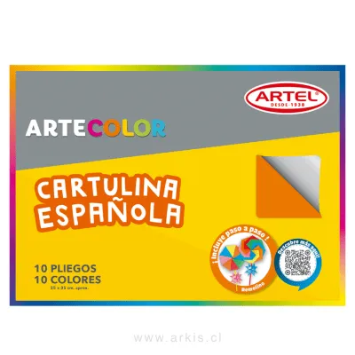 Carpeta con Cartulina Artel ArteColor Española Surtidos 10 Pliegos