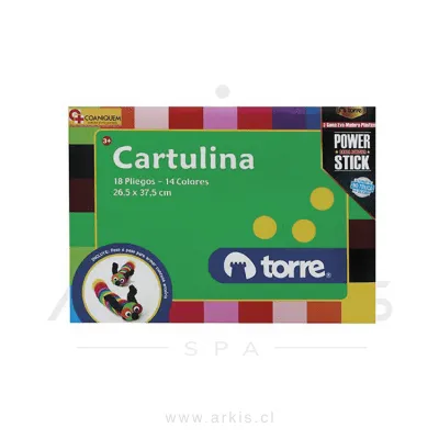 Carpeta con Cartulina Torre 18 Pliegos