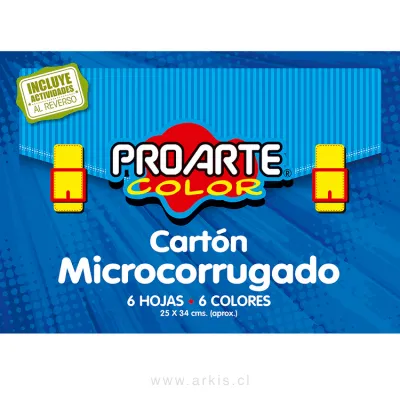 Cartón Microcorrugado Proarte 25x34 cm Multicolor
