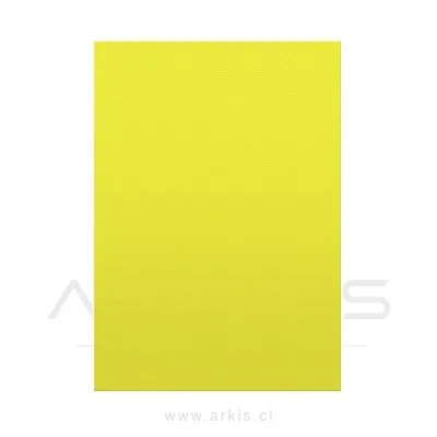 Cartulina Color Artel 53X75 cm Amarillo Claro Paquete de 25 Unidades