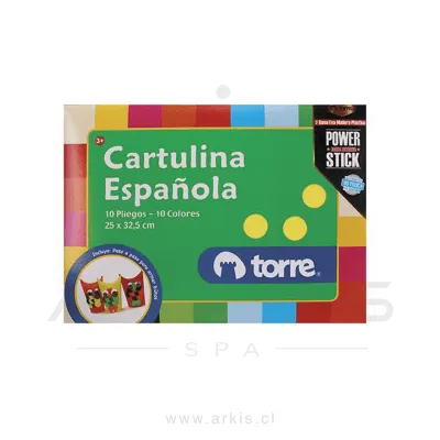 Cartulina Española Torre 25X32.5 cm Multicolor 10 Unidades