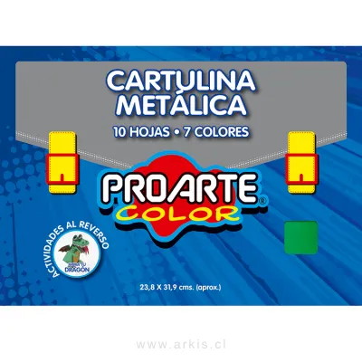 Cartulina Metálica Proarte Surtido 10 Hojas