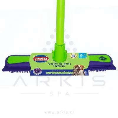 Cepillo de Goma Virutex Multiuso 2 en 1 con Mango 30 cm
