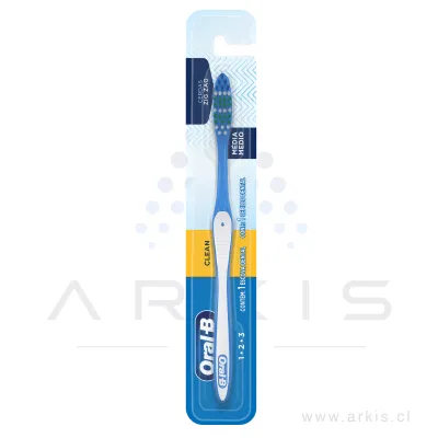 Cepillo Dental Oral B 123 Medio 12 Unidades