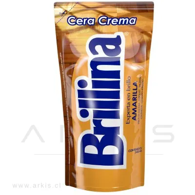 Cera en Crema Brillina 340 cc Amarillo