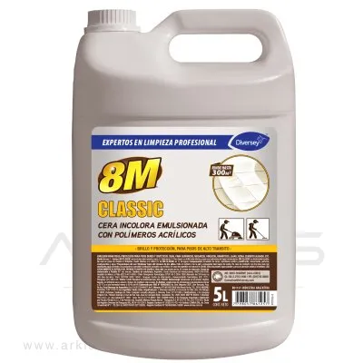 Cera Líquida Diversey 8M Clásica Autobrillo Incolora 5 L