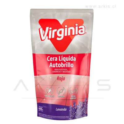 Cera Líquida Virginia Autobrillo Rojo Lavanda 400 Ml