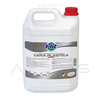 Cera Líquida Virginia Hit Plástica Negro 5 L