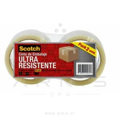 Cinta de Embalaje 3M Scotch Ultra Resistente 2 Unidades