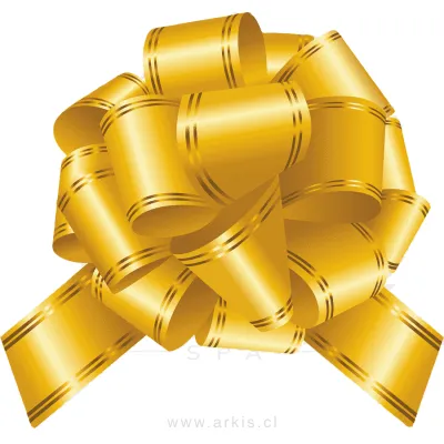 Cinta de Regalo Latina Moño 23X47 mm Amarillo Dorado 10 Unidades