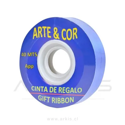 Cinta de Regalo Roly Color 20 mm X 40 M Azul