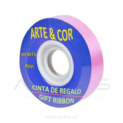 Cinta de Regalo Roly Color 20 mm X 40 M Rosado