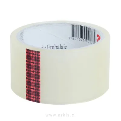 Cinta Embalaje 3M Scotch Transparente 48 mm X 40 M Trabajo Liviano