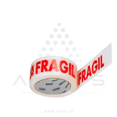 Cinta Embalaje Adicorp Impreso Frágil Rojo 48 mm x 50 m