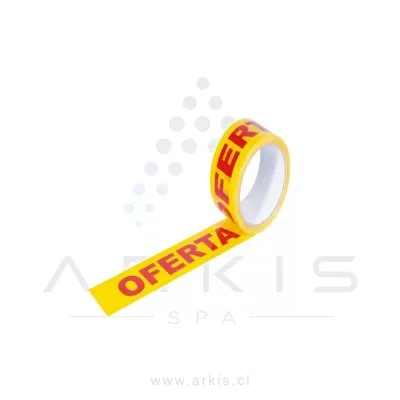 Cinta Embalaje Solucorp Impresa Oferta 24 mm x 50 m Amarillo