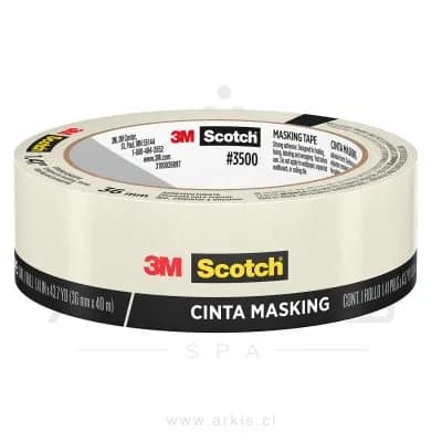 Cinta Masking Scotch N° 3500 36 mm X 40 M