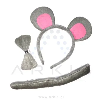 Cintillo Feco Halloween Ratón Set de 3 Piezas