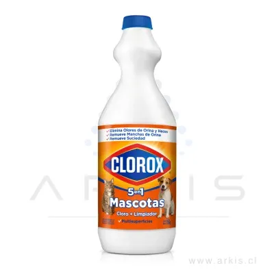 Cloro Clorox Mascotas 5 en 1 Multisuperficies 950 ml