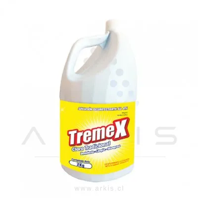 Cloro Concentrado Tremex 4 % Hipoclorito de Sodio 2 L