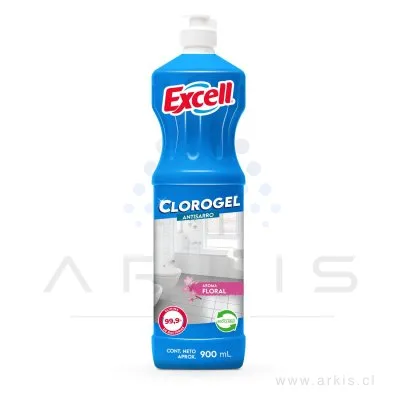Cloro Gel Excell Tradicional Floral Anti Sarro 900 ml