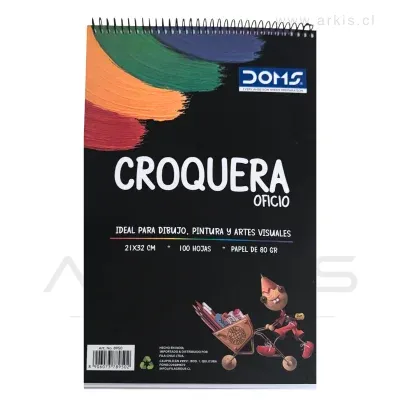 Croquera Doms Oficio 21 x 32 cm 100 Hojas
