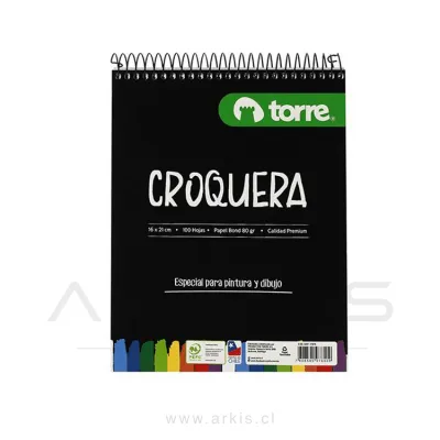 Croquera Torre 1/2 Oficio Imagia 100 Hojas