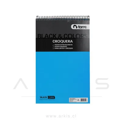 Croquera Torre Oficio Black & Color 100 Hojas Surtido
