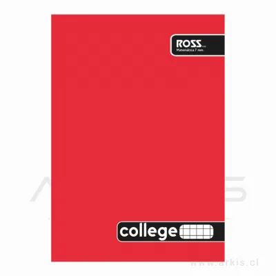 Cuaderno College Ross Liso M7 80 Hojas
