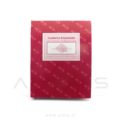 Cuaderno Empastado Rem Max Liso 200 Hojas