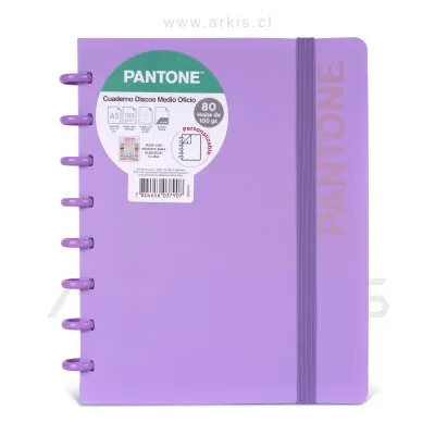 Cuaderno Pantone Discos A4 M5 80 Hojas