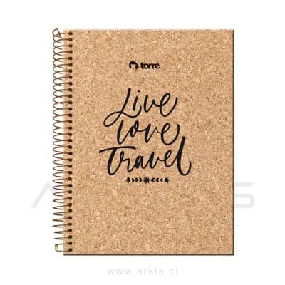Cuaderno Torre A4 Tapa Corcho M7 120 Hojas