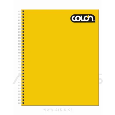 Cuaderno Universitario Colón Liso M7 Espiral Doble 100 Hojas