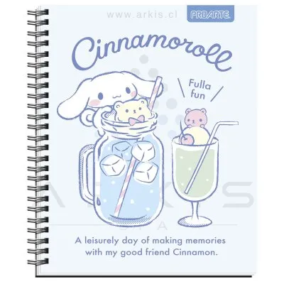 Cuaderno Universitario Proarte Cinnamoroll M7 100 Hojas