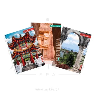 Cuaderno Universitario Torre Triple Paisaje Carta M7 150 Hojas