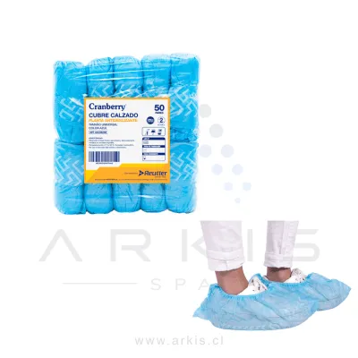Cubrecalzado Desechable Cranberry Tela Gruesa 50 Pares