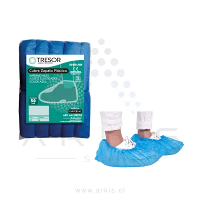Cubrecalzado Desechable Tresor Plástico 50 Pares