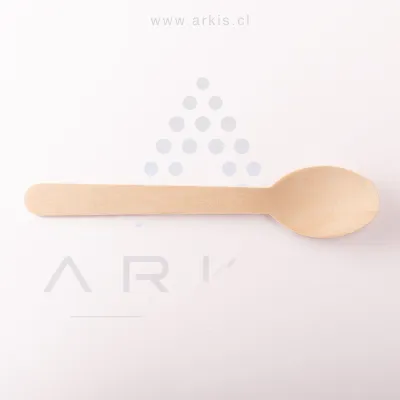 Cuchara de Madera Bio Ely 16 cm Paquete de 100 Unidades