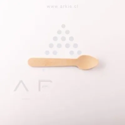 Cuchara de Madera BioEly Biodegradable 9.6 cm 100 Unidades