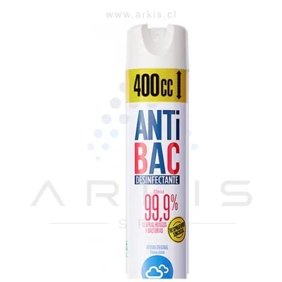 Desinfectante en Aerosol Antibac Antibacterial Original 400 ml