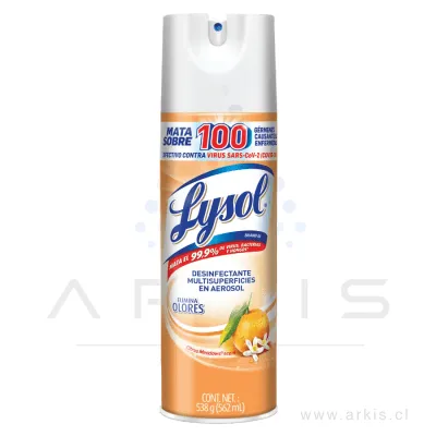 Desinfectante en Aerosol Lysol Antibacterial Citrus 562 cc