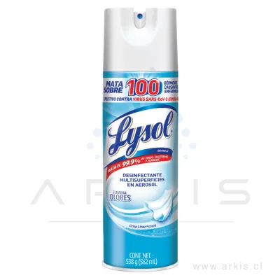 Desinfectante en Aerosol Lysol Antibacterial Crisp Line 540 cc