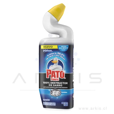Desinfectante W.C Pato Purific Líquido Marina Destructor Sarro 710 ml