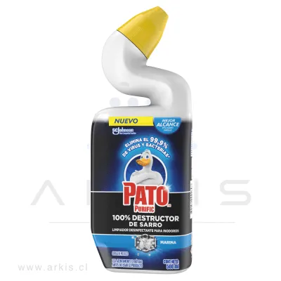 Desinfectante WC Pato Purific Líquido Marina Destructor Sarro 500 ml