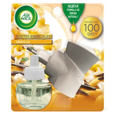 Desodorante Ambiental Air Wick Aparato Eléctrico Vainilla + Repuesto 21 ml